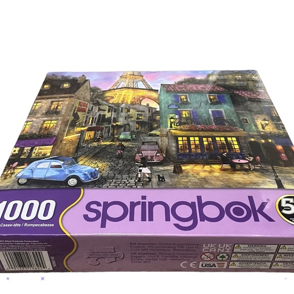 Springbok 1000 Piece Jigsaw Puzzle Eiffel Magic Eiffel Tower Paris New Sealed - Picture 5 of 14